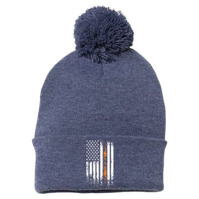 Thin Orange Line Search And Rescue Team SAR Pom Pom 12in Knit Beanie