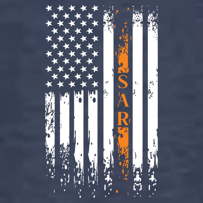 Thin Orange Line Search And Rescue Team SAR Pom Pom 12in Knit Beanie