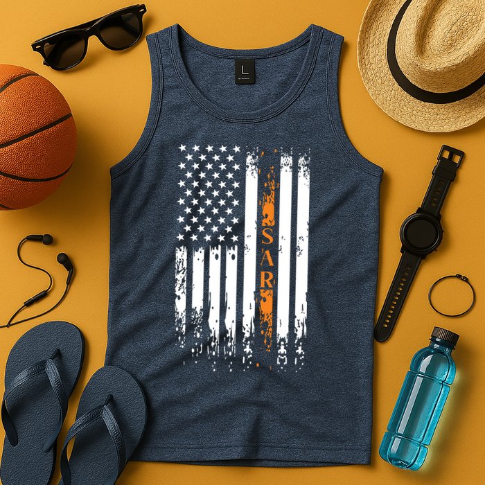 Thin Orange Line Search And Rescue Team SAR Tank Top
