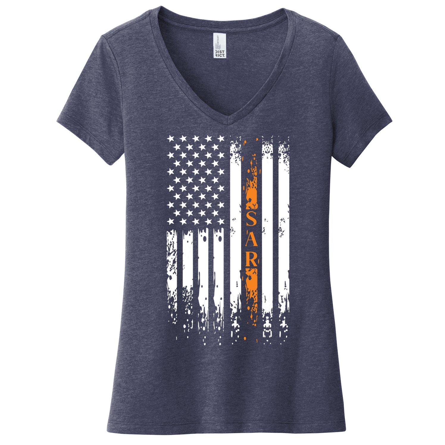 Thin Orange Line Search And Rescue Team SAR Women's V-Neck T-Shirt