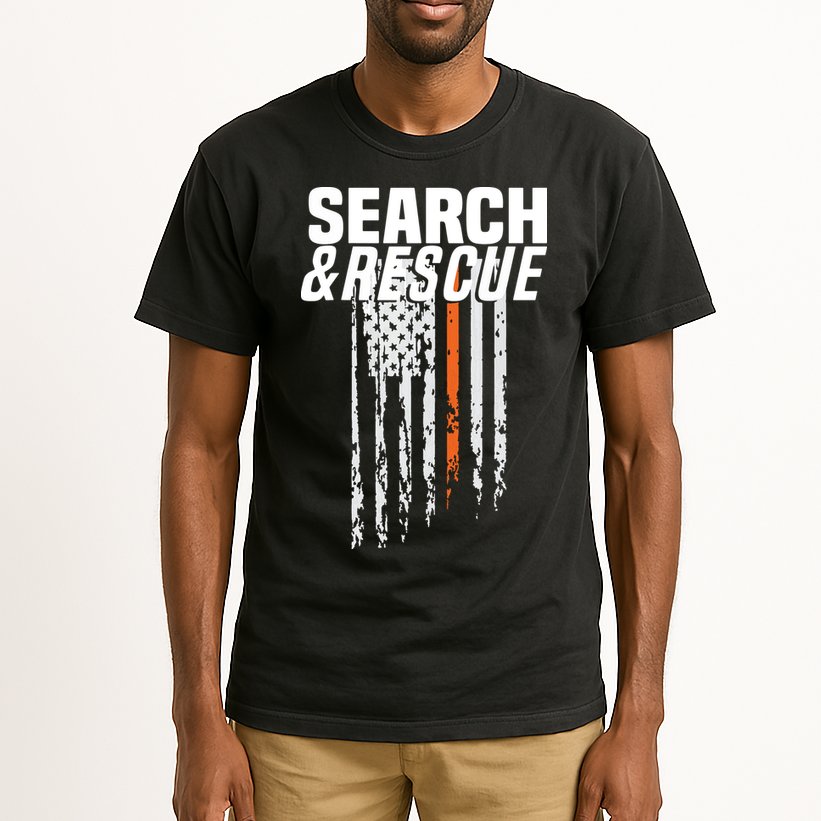Thin Orange Line Search Rescue SAR Emergency Team Tall T-Shirt