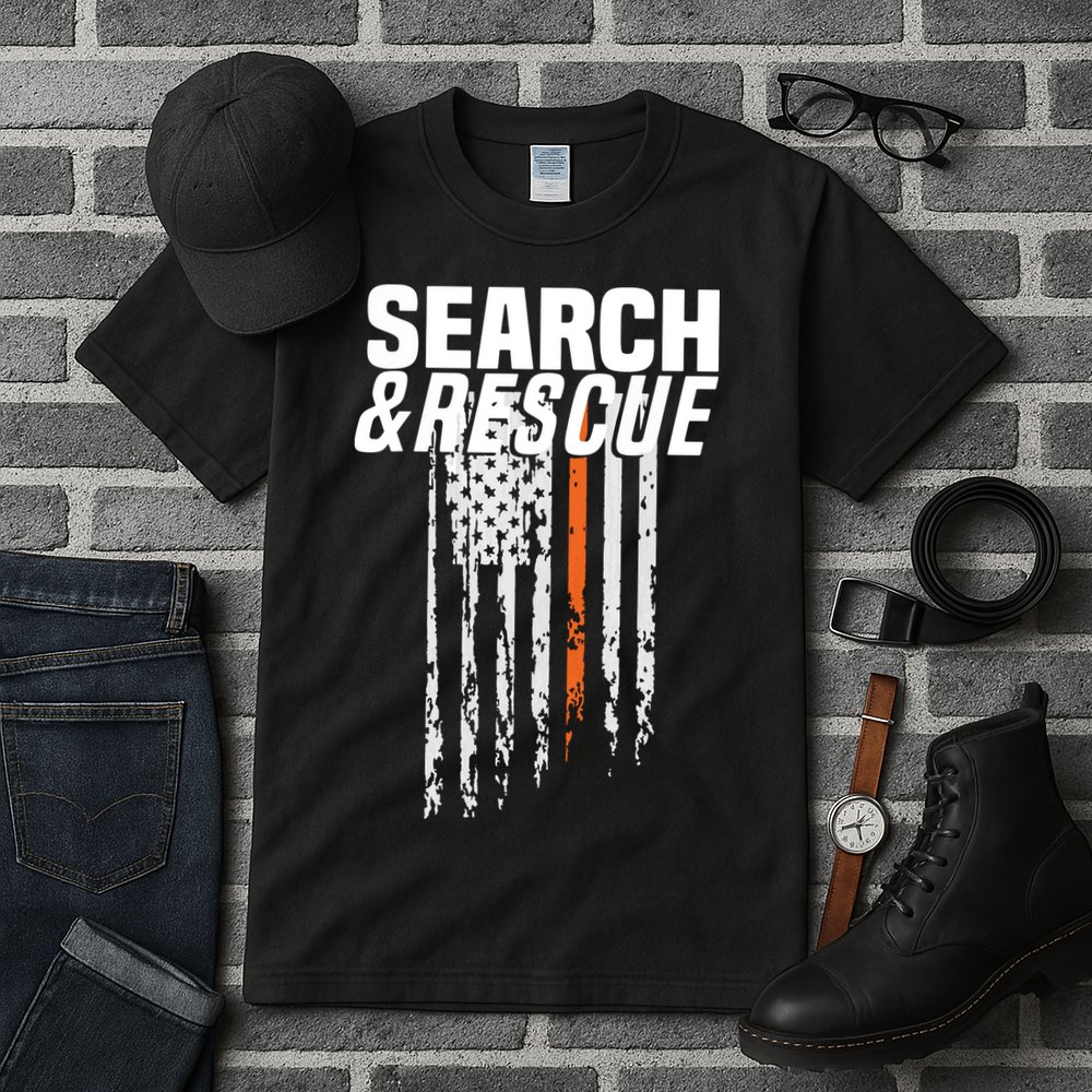 Thin Orange Line Search Rescue SAR Emergency Team Tall T-Shirt