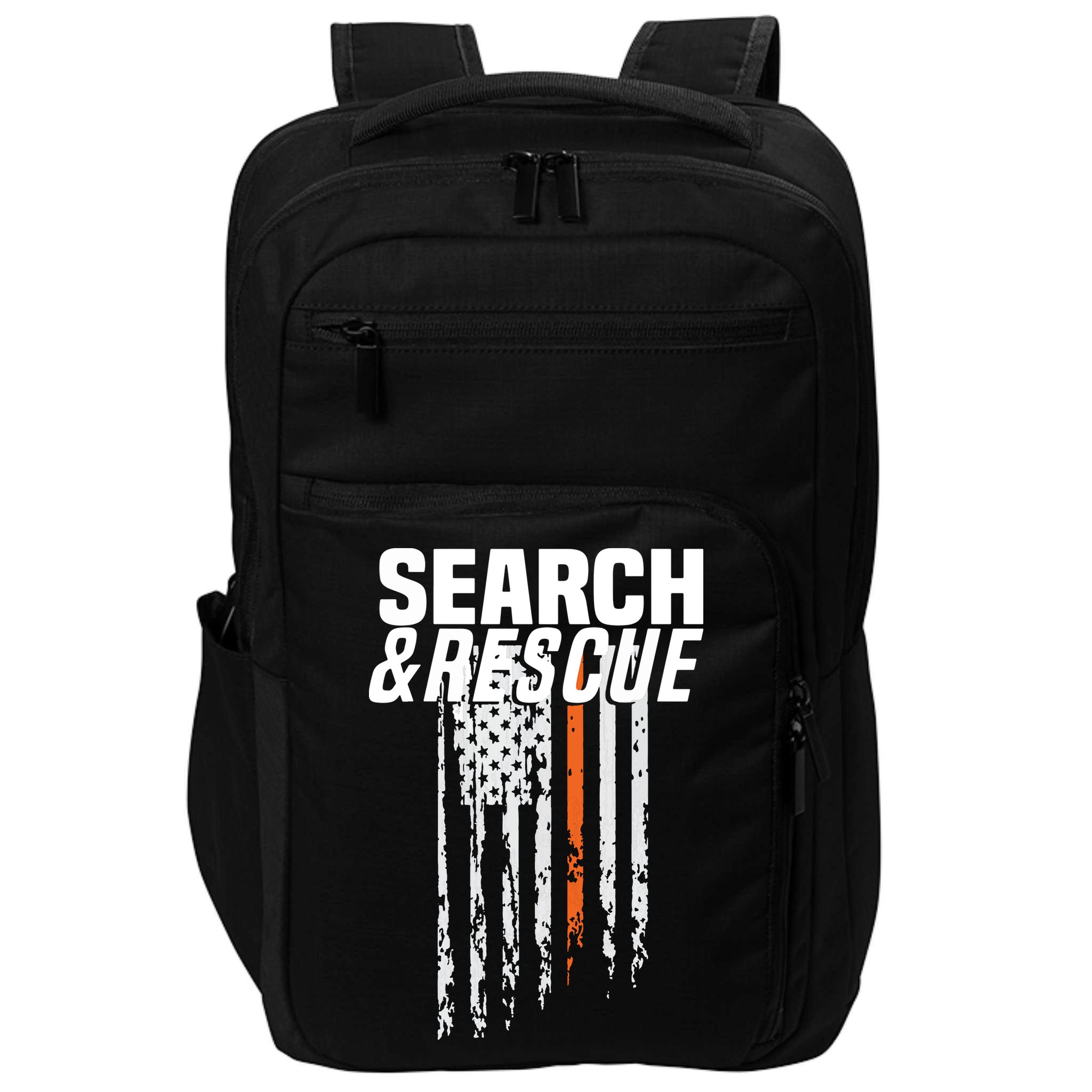 Thin Orange Line Search Rescue SAR Emergency Team Impact Tech Backpack