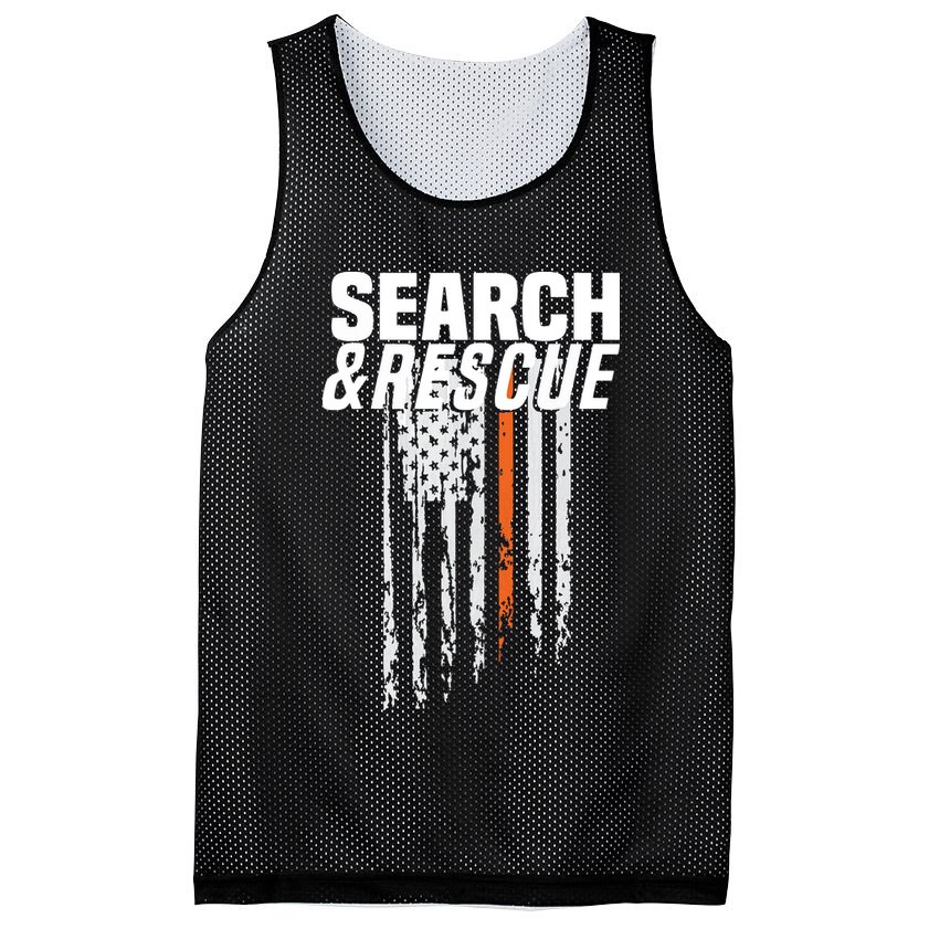 Thin Orange Line Search Rescue SAR Emergency Team Mesh Reversible Basketball Jersey Tank