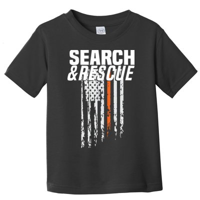 Thin Orange Line Search Rescue SAR Emergency Team Toddler T-Shirt