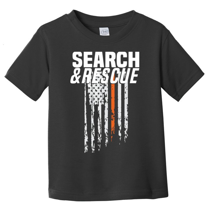 Thin Orange Line Search Rescue SAR Emergency Team Toddler T-Shirt