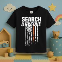 Thin Orange Line Search Rescue SAR Emergency Team Toddler T-Shirt