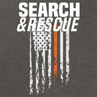 Thin Orange Line Search Rescue SAR Emergency Team Cotton Canvas Backpack