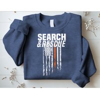 Thin Orange Line Search Rescue SAR Emergency Team Sweatshirt