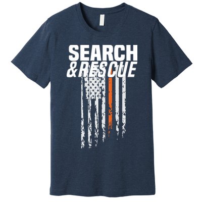 Thin Orange Line Search Rescue SAR Emergency Team Premium T-Shirt