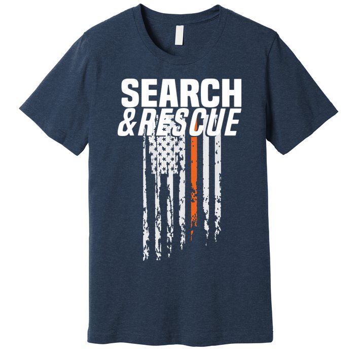 Thin Orange Line Search Rescue SAR Emergency Team Premium T-Shirt