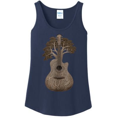 Tree Of Life Acoustic Guitar Ladies Essential Tank