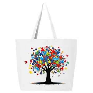 Tree Of Life Autism Awareness Day Autistic Gift 25L Jumbo Tote