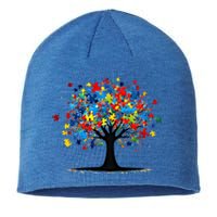 Tree Of Life Autism Awareness Day Autistic Gift Sustainable Beanie