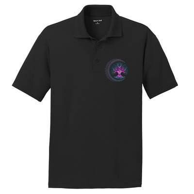 Tree Of Life Cresent Moon Phases Mandala Yoga Gift PosiCharge RacerMesh Polo