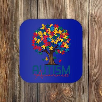 Tree Of Life Autism Awareness Month Funny Asd Supporter Gift Coaster