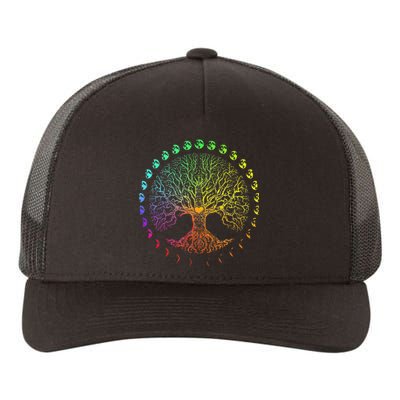 Tree Of Life Phases Of The Moon Gift Yupoong Adult 5-Panel Trucker Hat