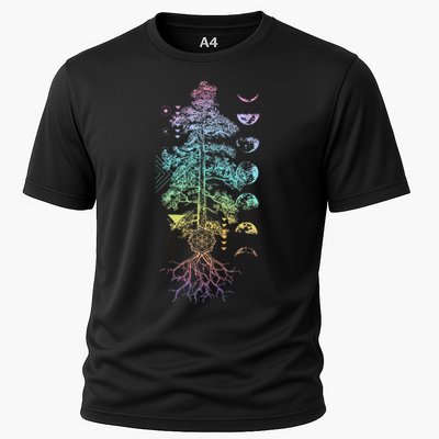 Tree Of Life Phases Of The Moon Yoga Chakra Gift Performance Shirt