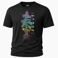 Tree Of Life Phases Of The Moon Yoga Chakra Gift Cooling Performance Crew T-Shirt
