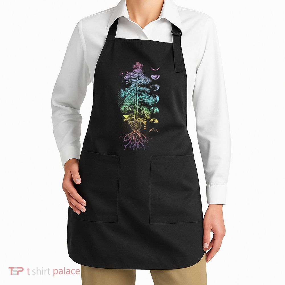 Tree Of Life Phases Of The Moon Yoga Chakra Gift Apron