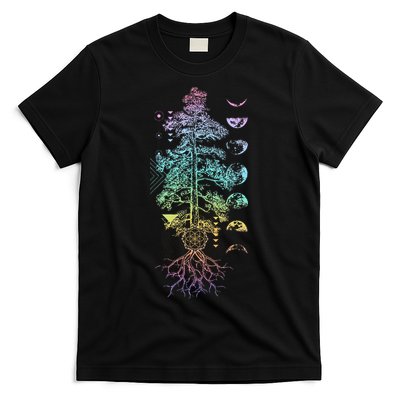 Tree Of Life Phases Of The Moon Yoga Chakra Gift T-Shirt