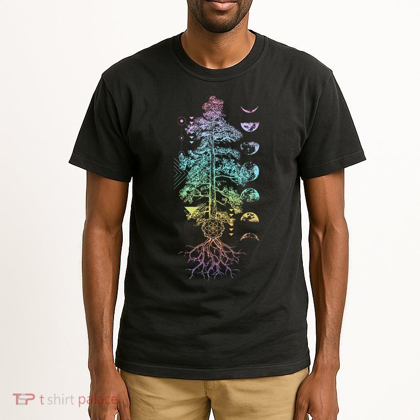 Tree Of Life Phases Of The Moon Yoga Chakra Gift Tall T-Shirt