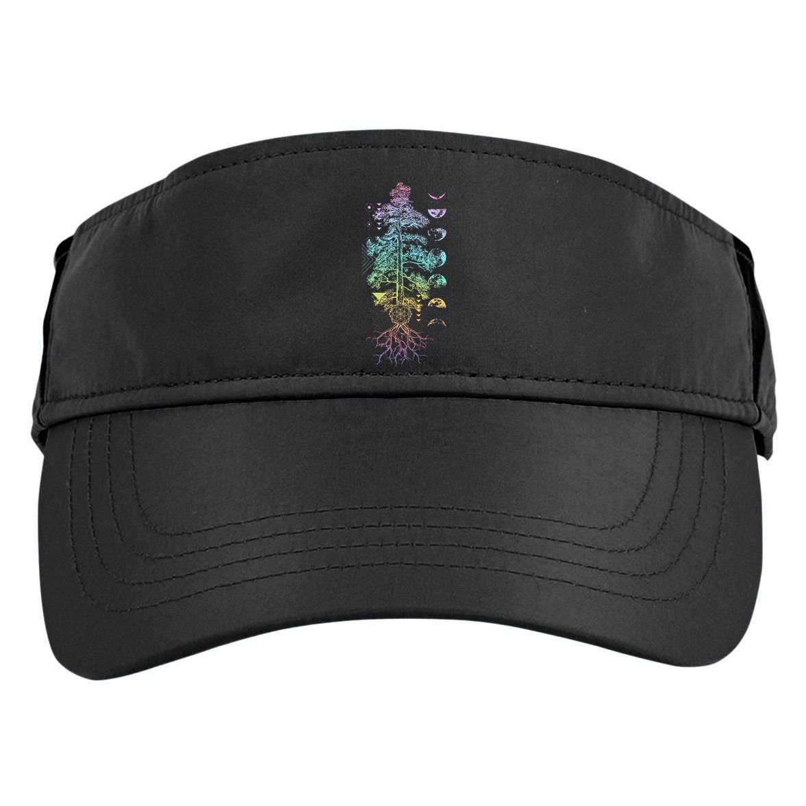 Tree Of Life Phases Of The Moon Yoga Chakra Gift Adult Drive Performance Visor