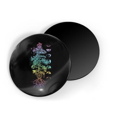 Tree Of Life Phases Of The Moon Yoga Chakra Gift Magnet