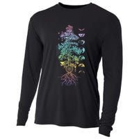 Tree Of Life Phases Of The Moon Yoga Chakra Gift Cooling Performance Long Sleeve Crew