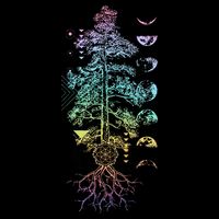 Tree Of Life Phases Of The Moon Yoga Chakra Gift Cooling Performance Long Sleeve Crew