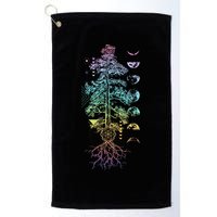 Tree Of Life Phases Of The Moon Yoga Chakra Gift Golf Towel