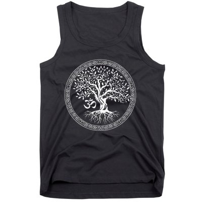 Tree Of Life With Om Symbol Yoga Zen Meditation Spiritual Tank Top