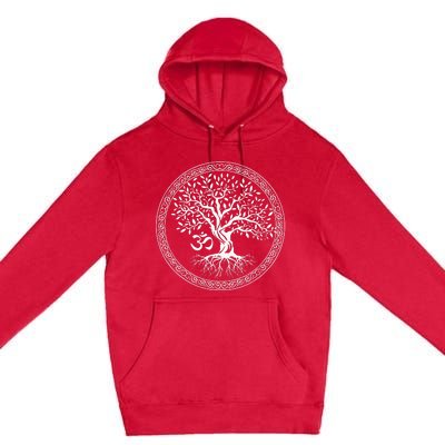 Tree Of Life With Om Symbol Yoga Zen Meditation Spiritual Premium Pullover Hoodie