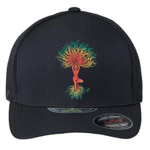 Tree Of Life Meditation Spiritual Buddhism Yoga Zen Namaste Funny Gift Flexfit Unipanel Trucker Cap