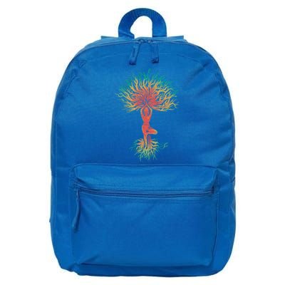 Tree Of Life Meditation Spiritual Buddhism Yoga Zen Namaste Funny Gift 16 in Basic Backpack