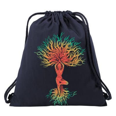 Tree Of Life Meditation Spiritual Buddhism Yoga Zen Namaste Funny Gift Drawstring Bag