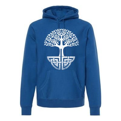 Tree Of Life Gift Spiritual Yoga Esoteric Gaelic And Celtic Gift Premium Hoodie