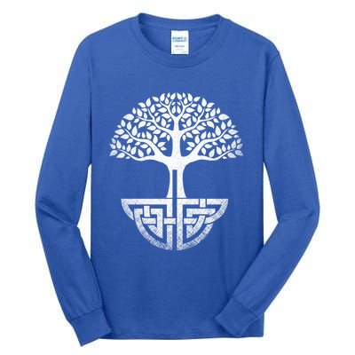 Tree Of Life Gift Spiritual Yoga Esoteric Gaelic And Celtic Gift Tall Long Sleeve T-Shirt