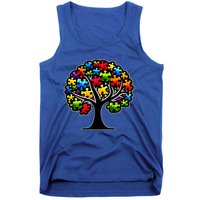 Tree Of Life Autism Awareness Month Funny Asd Supporter Gift Tank Top