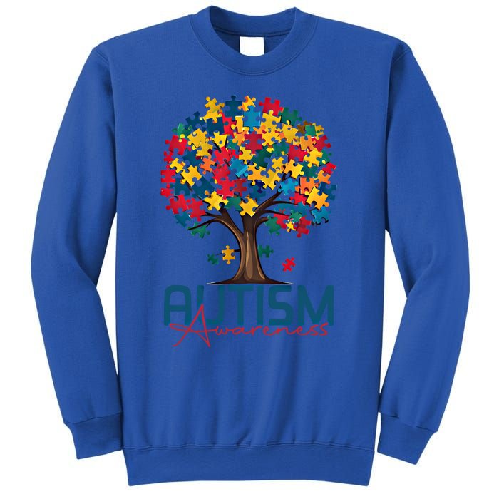 Tree Of Life Autism Awareness Month Funny Asd Supporter Gift Sweatshirt