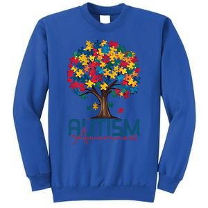 Tree Of Life Autism Awareness Month Funny Asd Supporter Gift Tall Sweatshirt