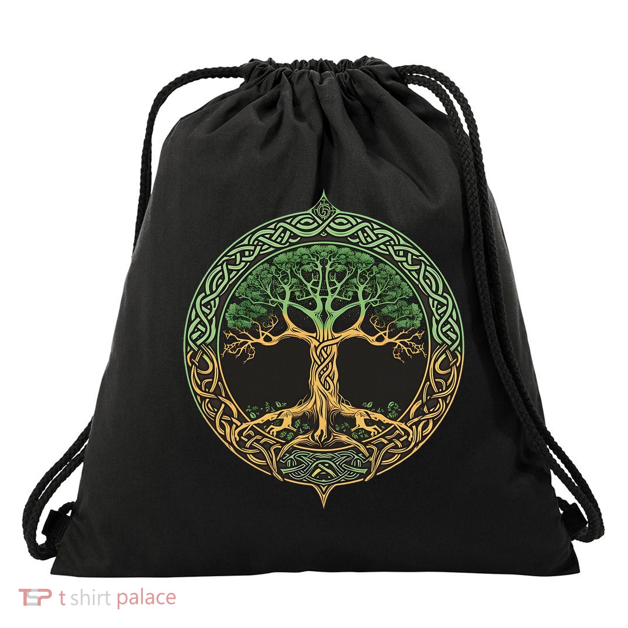 Tree Of Life Yggdrasil Drawstring Bag