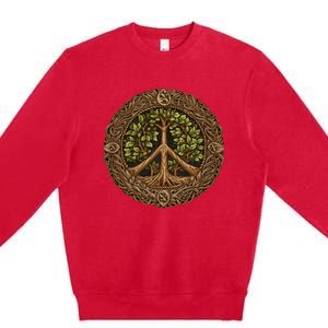 Tree Of Life Peace Premium Crewneck Sweatshirt