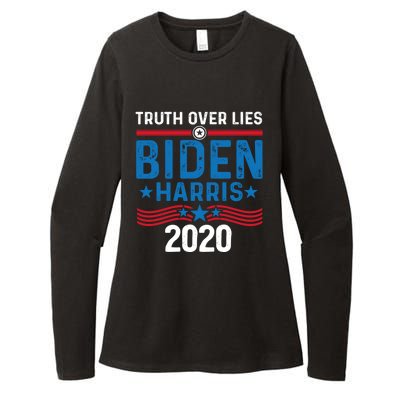 Truth Over Lies Joe Biden Vice President Harris Meaningful Gift Womens CVC Long Sleeve Shirt