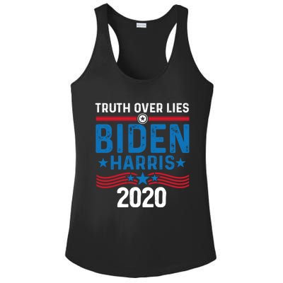 Truth Over Lies Joe Biden Vice President Harris Meaningful Gift Ladies PosiCharge Competitor Racerback Tank