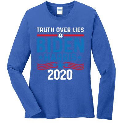 Truth Over Lies Joe Biden Vice President Harris Meaningful Gift Ladies Long Sleeve Shirt