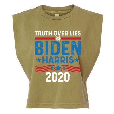 Truth Over Lies Joe Biden Vice President Harris Meaningful Gift Garment-Dyed Women's Muscle Tee