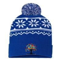 Tree Of Life Autism Awareness Day Autistic Gift USA-Made Snowflake Beanie