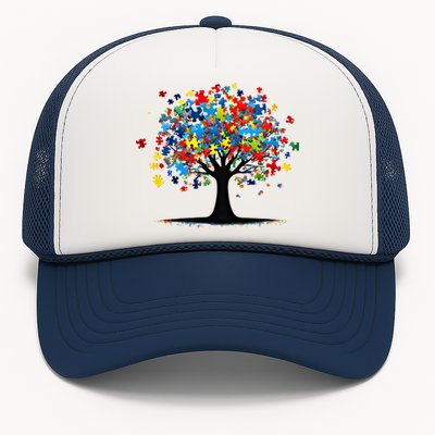 Tree Of Life Autism Awareness Day Autistic Gift Trucker Hat