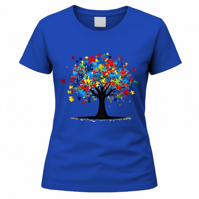 Tree Of Life Autism Awareness Day Autistic Gift Women's T-Shirt